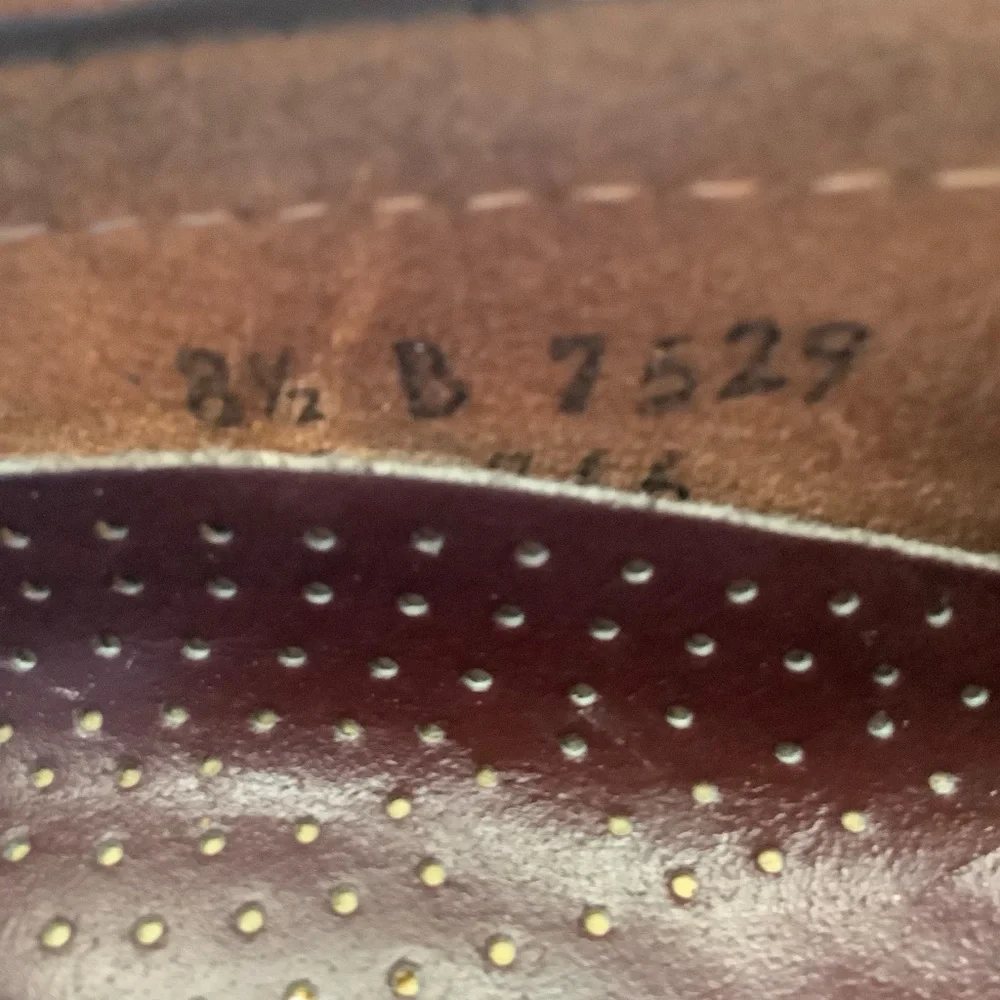 Hand-sawing Classic Brown Leather Loafers‎ size 8.5